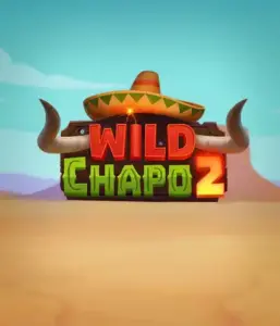 Embark on the vibrant Mexican desert with the Wild Chapo 2 game by Relax Gaming, featuring a whimsical bull wearing a sombrero against a serene desert backdrop. This graphic captures the charm and humor of the game, great for players who enjoy unique themes, offering a captivating adventure.