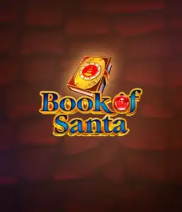 Experience the joyous spirit with Book of Santa slot by Endorphina, showcasing an ornate golden book emblazoned with Santa's iconic seal. This image conveys the charm and joy of Christmas, set against a softly glowing red background. Great for players looking to get into the holiday spirit, promising a delightful adventure. 