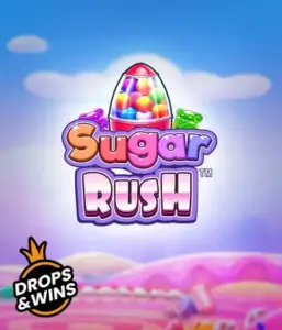 Dive into the colorful world of Sugar Rush by Pragmatic Play, showcasing a bright candy dispenser on a fantastic candy landscape. This graphic evokes the playfulness of the game, enhanced with bright candies and engaging typography. Great for those with a sweet tooth, promising a delightful gaming experience. 